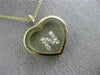 ESTATE .12CT DIAMOND 14KT YELLOW GOLD 3D CLASSIC N INITIAL HEART PENDANT #22997
