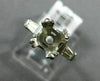 ANTIQUE .46CT BAGUETTE DIAMOND PLATINUM 3D 3 STONE SEMI MOUNT ENGAGEMENT RING