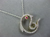 .26CT DIAMOND & AAA RUBY 14KT TWO TONE GOLD 3D LUCKY HAPPY FISH FLOATING PENDANT