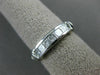 ESTATE 1.29CT PRINCESS & BAGUETTE DIAMOND 14KT WHITE GOLD ANNIVERSARY RING #1213