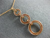 LARGE 2.16CT DIAMOND & AAA PINK SAPPHIRE 18KT ROSE GOLD CIRCULAR JOURNEY PENDANT
