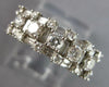 1.20CT DIAMOND 14K WHITE GOLD ROUND PRINCESS & BAGUETTE CLASSIC ANNIVERSARY RING
