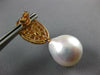 LARGE 2.2CT DIAMOND & AAA SOUTH SEA PEARL 18K ROSE GOLD CLUSTER HANGING EARRINGS
