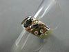 ESTATE 1.30CTW SAPPHIRE & DIAMOND 14K WHITE & YELLOW COCKTAIL RING SHARP! #14832
