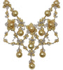 EXTRA LARGE 19.66CT DIAMOND & AAA SOUTH SEA PEARL 18KT 2 TONE GOLD 3D NECKLACE