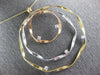 ESTATE LARGE .25CT DIAMOND 14KT TRI COLOR GOLD MULTI CIRCULAR ETOILE FUN PENDANT