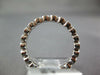 ESTATE .47CT DIAMOND 18KT WHITE GOLD 3D ROUND FILIGREE ETERNITY ANNIVERSARY RING