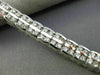 ESTATE WIDE 4.80CT DIAMOND 14KT WHITE GOLD 3D TWO ROW CHANNEL TENNIS BRACELET