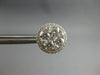 EXTRA LARGE 2.35CT DIAMOND 14KT WHITE GOLD CLUSTER INVISIBLE HALO STUD EARRINGS