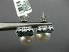 LARGE 2.13CT DIAMOND AAA SAPPHIRE & SOUTH SEA PEARL 18KT WHITE GOLD 3D EARRINGS