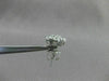 ESTATE LARGE 2.17CT DIAMOND 14KT WHITE GOLD FLOWER CLUSTER EARRINGS CUTE! #2860