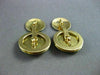 ANTIQUE LARGE DIAMOND 18KT 2TONE GOLD ROUND ETOILE DOUBLE SIDED CUFF LINKS 21204