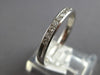 ESTATE .25CT DIAMOND 14K WHITE GOLD CLASSIC 2MM CHANNEL WEDDING ANNIVERSARY RING