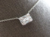 .51CT DIAMOND 18KT WHITE GOLD 3D ROUND & BAGUETTE SQUARE INVISIBLE LOVE NECKLACE