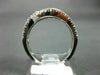 ESTATE 1.0CT DIAMOND 14KT WHITE GOLD 3D DOUBLE INFINITY SEMI ETERNITY LOVE RING