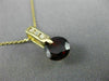 ESTATE 1.48CT DIAMOND & AAA GARNET 14KT YELLOW GOLD ROUND ETOILE PENDANT #22985