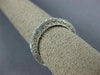 ESTATE 0.25CT DIAMOND 14KT WHITE GOLD FILIGREE MILGRAIN ETERNITY RING #19628