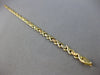 ESTATE EXTRA LONG 14K TRI COLOR GOLD MATTE & SHINY XO LOVE ANKLE BRACELET #27922