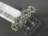 ESTATE .30CT DIAMOND 14K WHITE GOLD 3D FLOWER MILGRAIN FILIGREE ANNIVERSARY RING