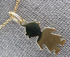 ESTATE 14KT YELLOW GOLD 3D CLASSIC BABY BOY FLAT ENGRAVABLE CHARM PENDANT #27413