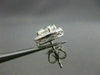 ESTATE 2.14CT DIAMOND 14KT WHITE GOLD 3D HALO FILIGREE CLUSTER EARRINGS #22148