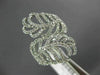 ESTATE LARGE .90CT ROUND DIAMOND 14KT WHITE GOLD MULTI LEAF CRISS CROSS FUN RING