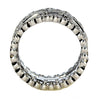 LARGE 1.63CT DIAMOND 18K WHITE GOLD FILIGREE ETERNITY STACKABLE ANNIVERSARY RING