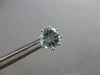 LARGE 2.18CT AAA AQUAMARINE 14KT WHITE GOLD ROUND SOLITAIRE STUD EARRINGS #28140