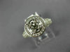 WIDE .88CT DIAMOND 14KT WHITE GOLD ROUND HALO SEMI MOUNT ENGAGEMENT RING #21810