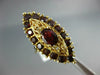 ANTIQUE LARGE 2.50CT GARNET 14K YELLOW GOLD MARQUISE SHAPE FILIGREE RING #20778