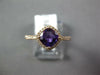 ESTATE 1.02CT DIAMOND & AAA AMETHYST 14KT ROSE GOLD 3D CUSHION HALO FUN RING