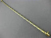 ESTATE LONG .80CT DIAMOND 14K YELLOW GOLD CLASSIC BOX LINK LINE BRACELET #18379