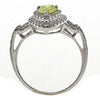 1.23CT WHITE & FANCY COLOR DIAMOND 18KT WHITE GOLD 3D PEAR SHAPE ENGAGEMENT RING