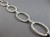 EXTRA LARGE 5.11CT DIAMOND 14KT WHITE GOLD 3D CLASSIC OPEN OVAL TENNIS BRACELET