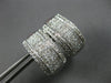 LARGE 2.35CT DIAMOND 18KT WHITE GOLD ROUND & PRINCESS INVISIBLE EARRINGS #27715