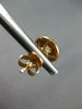 LARGE 1.29CT WHITE & FANCY YELLOW DIAMOND 18KT ROSE GOLD 3D HALO STUD EARRINGS