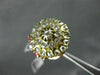 ANTIQUE LARGE 1.40CT DIAMOND & AAA RUBY 14KT TWO TONE GOLD COCKTAIL RING #23391