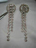 ANTIQUE 2.20CT ROUND DIAMOND 14KT W GOLD DROP HANGING EARRINGS ONE OF A KIND!!!!