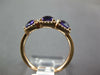 ESTATE 1.48CT DIAMOND & AAA AMETHYST 14K ROSE GOLD CUSHION HALO 3 STONE FUN RING