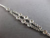 ESTATE WIDE 1.30CT DIAMOND 14KT WHITE GOLD GRADUATING 2 ROW FUN TENNIS BRACELET