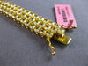 EXTRA LARGE 23.71CT FANCY YELLOW DIAMOND 18KT YELLOW GOLD 3 ROW TENNIS BRACELET