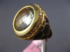 LARGE 8.90CT DIAMOND & AAA GREEN AMETHYST & ENAMEL 14KT YELLOW GOLD PANTHER RING