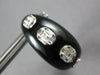 LARGE 27.63CT DIAMOND & AAA BLACK ONYX 18KT WHITE GOLD CLIP ON HANGING EARRINGS