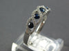 .63CT DIAMOND & AAA SAPPHIRE 18KT WHITE GOLD 3D INFINITY ETOILE ANNIVERSARY RING