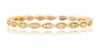 ESTATE .03CT DIAMOND 14KT YELLOW GOLD ROUND & MARQUISE SHAPE SEMI ETERNITY RING