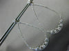 ESTATE 2.60CT DIAMOND 14KT WHITE GOLD 3D PEAR SHAPE RAIN DROP HANGING EARRINGS