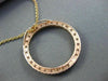 ESTATE LARGE 1.65CT DIAMOND 14K ROSE GOLD CIRCLE OF LIFE PENDANT SIMPLY STUNNING