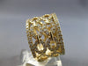 ESTATE LARGE 1.28CT DIAMOND 14K YELLOW GOLD CLASSIC MULTI OVAL FUN RING