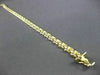 ESTATE WIDE 14KT YELLOW GOLD MATTE & SHINY TOOTH FAIRY BRACELET 6mm #23314