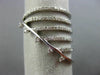 ESTATE LARGE .33CT DIAMOND 14KT WHITE GOLD 3D MULTI ROW ETOILE TRIANGULAR RING